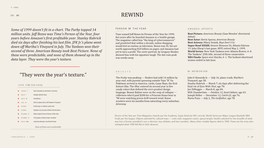 Rewind editorial page